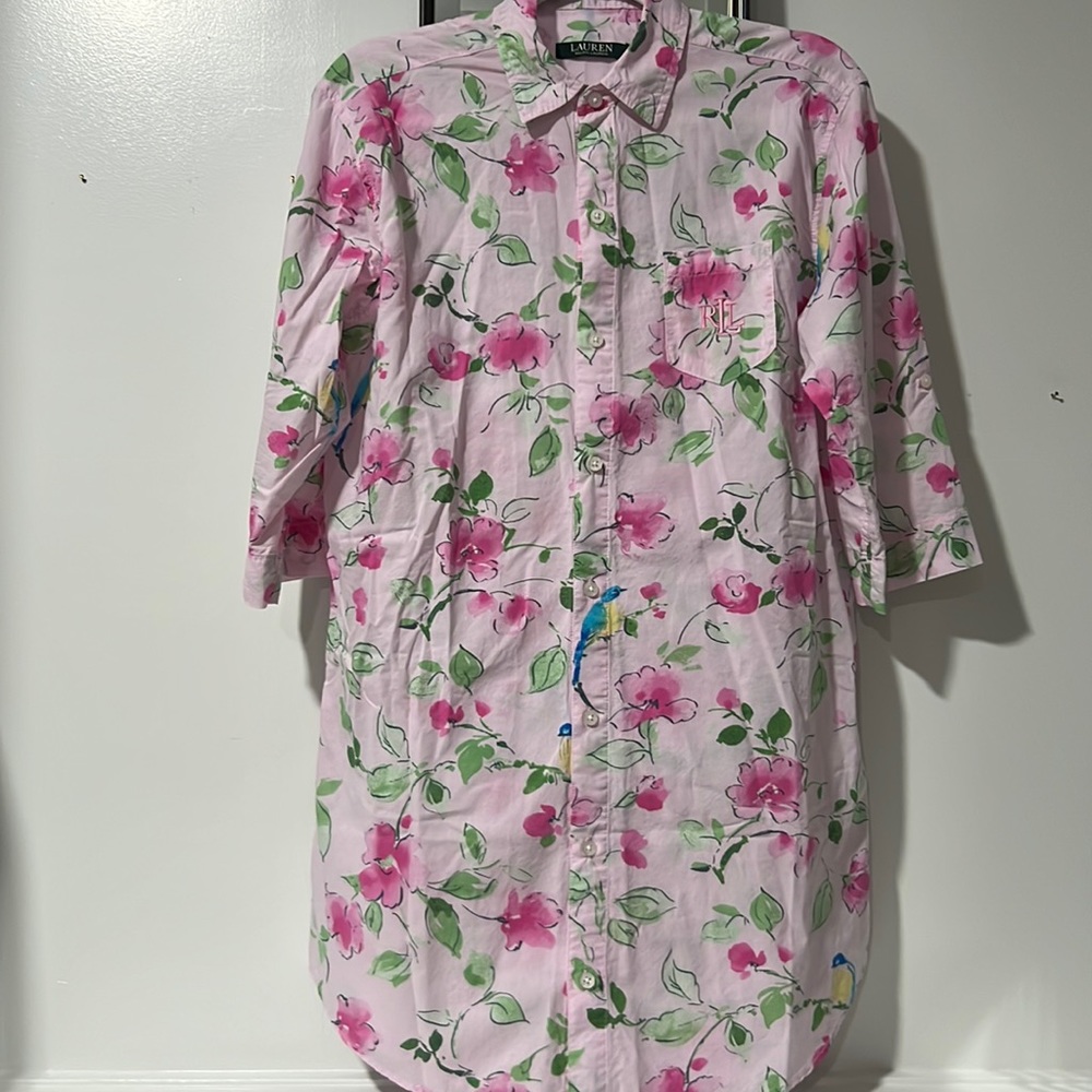 Ralph Lauren Button Down Sleepshirt